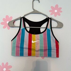Nike Colorful Striped Sports Bra - Reversible